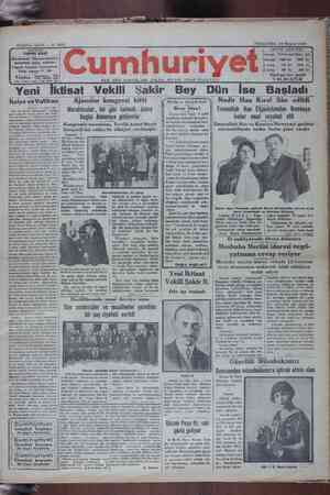 Cumhuriyet Gazetesi 30 Mayıs 1929 kapağı