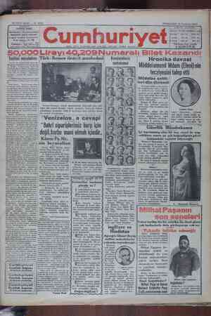 Cumhuriyet Gazetesi 13 Haziran 1929 kapağı