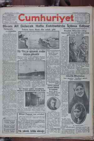 Cumhuriyet Gazetesi 17 Haziran 1929 kapağı