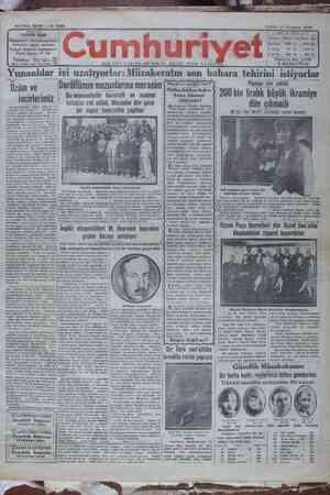 Cumhuriyet Gazetesi 12 Temmuz 1929 kapağı