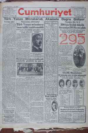 Cumhuriyet Gazetesi 14 Temmuz 1929 kapağı