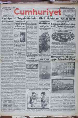 Cumhuriyet Gazetesi 18 Temmuz 1929 kapağı