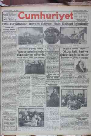 Cumhuriyet Gazetesi 21 Temmuz 1929 kapağı