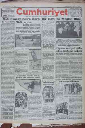 Cumhuriyet Gazetesi 27 Temmuz 1929 kapağı