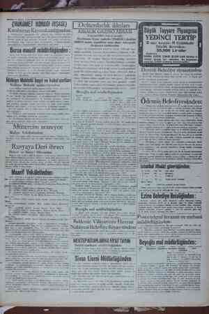   —— 19 Ağustos 1930 (HüKüMET KONAGI iNŞASI) Karaburun Kaymakamlığından: Gat) lim (o4) edilecek solan CT Karaburunda —...