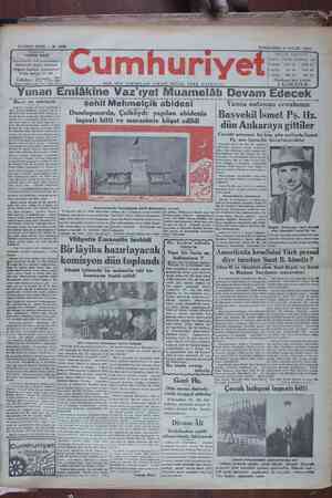 Cumhuriyet Gazetesi 11 Eylül 1929 kapağı