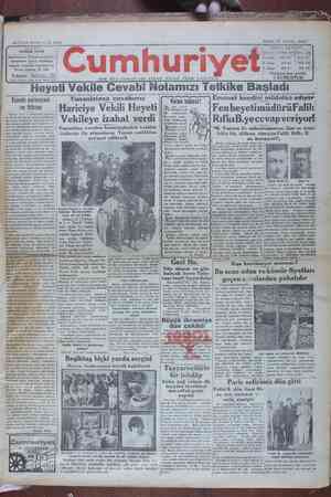 Cumhuriyet Gazetesi 13 Eylül 1929 kapağı