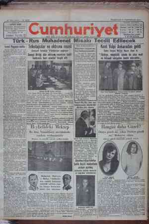 Cumhuriyet Gazetesi 11 Kasım 1929 kapağı