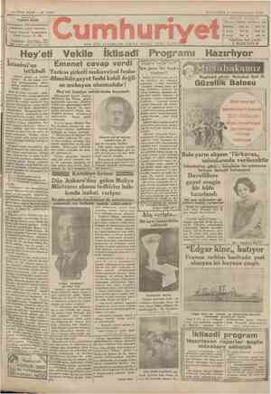 Cumhuriyet Gazetesi 8 Ocak 1930 kapağı