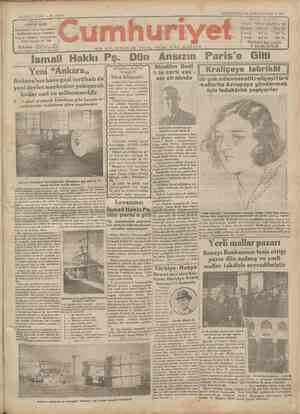 Cumhuriyet Gazetesi 15 Ocak 1930 kapağı