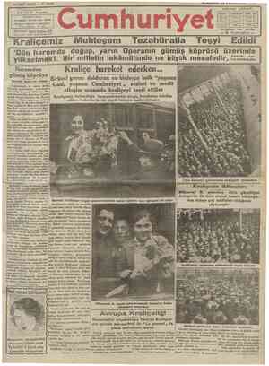Cumhuriyet Gazetesi 30 Ocak 1930 kapağı