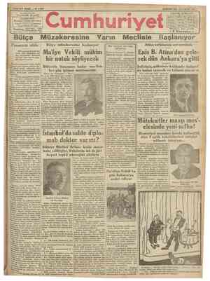Cumhuriyet Gazetesi 14 Mayıs 1930 kapağı