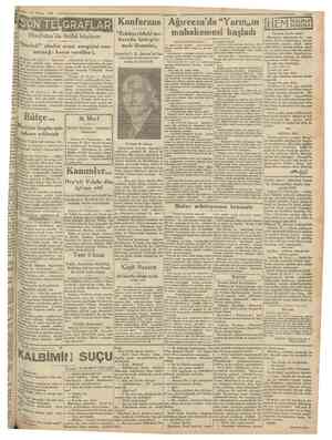  15 Mayıs 1930 TEİ.GRÂFLAR Hindîstan'da ihtilâl büyüyor "Bardoli" ahalisi arazi vergisini vermemeğe karar verdiler!.. Shoîapur
