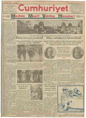Cumhuriyet Gazetesi 19 Mayıs 1930 kapağı