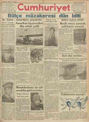 Cumhuriyet Gazetesi 20 Mayıs 1930 kapağı