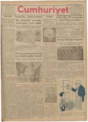 Cumhuriyet Gazetesi 28 Mayıs 1930 kapağı