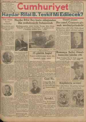 Cumhuriyet Gazetesi 30 Mayıs 1930 kapağı
