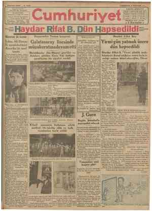 Cumhuriyet Gazetesi 2 Haziran 1930 kapağı