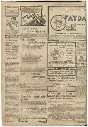  Cumhnrtyei 11 Temmuz 1930 JUVIN ELD.VtNLtRI Beyoğlun'da 393 numarada NOWIL MAĞAZASiNDA satılmaktadir Eldivenlerimiz...