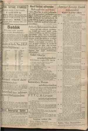  18 Ağustos 1930 H M BUYUK TAYYARE PiYANKOSU I rA. 9. uncu tertip 2. inci keşide i 7Ş IKÛilllİîuHî w lll""lllll lllllMmllll