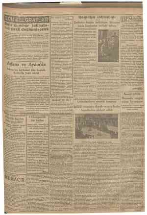  25 Ev ul6 1930 Camhariyet Reisıcumhur intihabının şekli değişmiyecek Dün akşamki «Son Posta» gazetesi Isveç telgraf ajansının