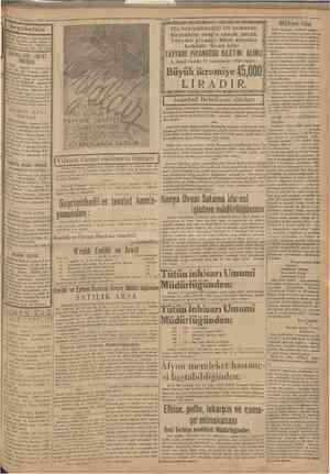  4 Teşrinisani 1930 Camhariyet jııtıîîîînrîîrn. ııniı Seyıiseiain Merkez acentası: Galata köprü basmda Beyoğlu 2362. Şube a«