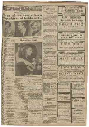  7 Teşrhrsani 1930 CamTimrtyeî İzmir gazetelerinin muhakemesî Holivut'ta dedikodular OPERA En V IL MA SiNEMASIN] KADIN BA N Kİ