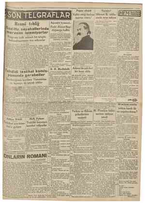  17 Teşrînisani 1930 «« Cumhariyet SÜN m.. Papas efendi Tarziye! Vaftiz ettiği kadına HikmetTR iddiasında ısrar ediyor taarruz