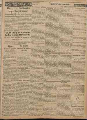  7 Şubat 1931 KÜÇÜK KÖŞE: Cumhuriyet Suyunu içmek caiz olup olmadı Evet, efendim, filhakika ku ğı ve imtiyazmı tecdit etmek