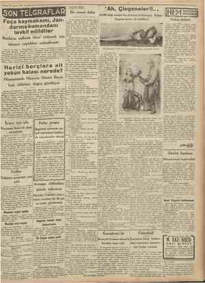  =» 10 Şubat 1931 KÜÇÜK KÖŞE: Cttmhariyet Bir masal daha "Ah, Çingeneler!!..,, 60,000 plâğı satılan bu şarkının kahramanı...