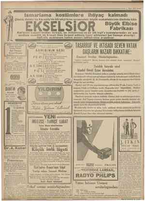  Cutnhuriyet 1 Mart 1931 Çünkü; Gaiata'da Karaköy'de börekçi fırını sırasındaki büyük mahallebicinin ütsünde kâin Ismarlama