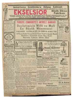  Cnmhunyet 12 Mart 1931 =« Çünkü; Galata'da karaköy'de börekçi fırını sırasındaki büyük mahallebicini ütsünde kâin Ismarlama
