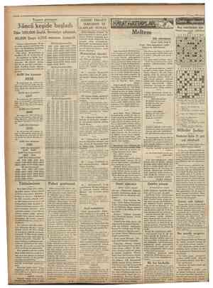  Camhurivet 12 Nisan 1931 » Tayyare piyangosu 3 üncü keşide başladı Dün 100,000 liralık ikramiye çıkmadı, 40,000 lirayı 4,016