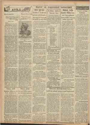  Cumhuriyet 9 Mayıs 193! 1 ATTILA Muharriri: Marcet Brion ' r Sehir ve memleket haberleri Çifiçi meb'uslar Kubilây abidesi...