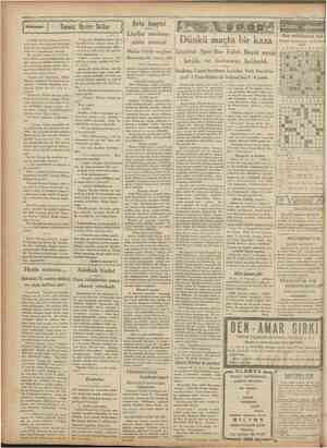  CumRarîyei 15 Mayıs 1931 Fırka kongresi Masal Günün eğlencesi Vaktile Şerife Hantm isminde orta yaşh etine dolğun, kara...