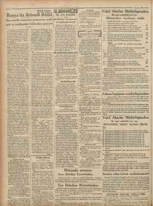  ^Cumhuriyet 1 Haziran 1931 îktisadi bdhisler: Rusya'da iktisadî ihtilâl Beş senelik muazzam programm mahi İki yeti ve...