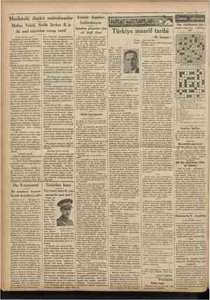  Cumhttriyei 7 haziran 1931 Meclisteki dünkü münakaşalar Maliye Vekili, Refik Şevket B.in iki sual takririne cevap verdi...