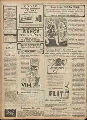  ^Cumhurıyeİ 16 Hazİran 1931 Fürk ticaret ve sanayi Bankası ruRK ANONIM ŞlRKETl Sermaye ı tamamen tediye edılmi T. L....