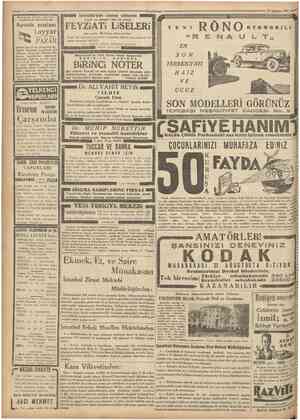  ^Cumhvmyei Hantalzade Tayyar vapurları HAFTALIK MUNTAZAM 15 Ağustos 1931 Arnavutköy'ünde tramvay caddesinde Ayvalık postası i