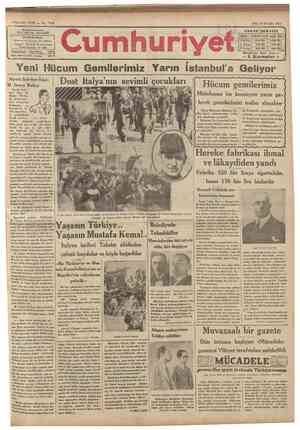  "Cumhariyet 8 Eylul ı931 Sehir ve memleket haberleri Siyasî icmal Yogoslâvya'da Diktatörlük ilga edildi Yuğoslâvya Kralı iki