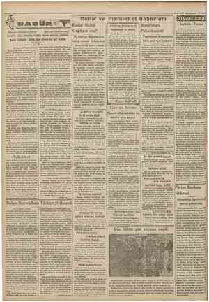  Cumhmriyet •1 Kânunuevvel ı931« ( Muharriri: FERNAND GRENAR Mütercimi: YUSUF OSMAN Sehir ve memleket haberleri mi?...