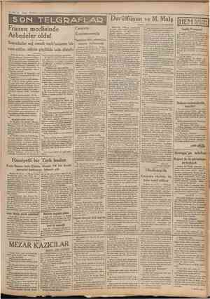  Şubat 1932 •Cumhurivet SON TELGRAFLAR Fransız meclisinde Arbedeler oldu! Sosyalistler sağ cenah meb'uslarma îıücum ettiler,