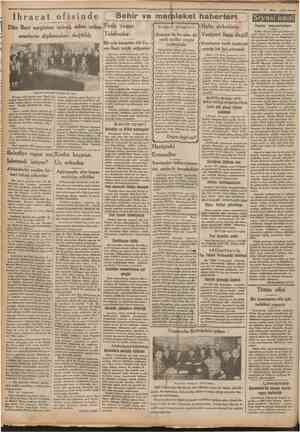  Camhuriyet 7 Mart 1932 İhracat ofisinde Sehir ve memleket haberleri tÖtl DTÛG Siyasî icmal Dün Bari sergisine iştirak eden