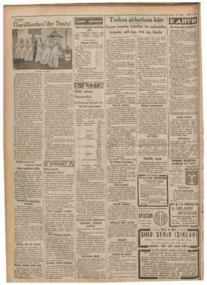  31 Mart 1932 Darülbedavi'de: Saatçi TtYATRO Günün eğlencesi Dlinkü biimecenin halledilmiş şekli 1 TURAN, 2 ATEŞ, 3 YAPRAK, 4