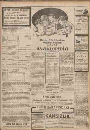  *Camhurivet • UYUK TAYYARE flYMGOSE Büviik ikraıııive I 12. ci Tertip 5. ci keşide: 11 H A Z İ R A N 1932 dedir. i I *•'...