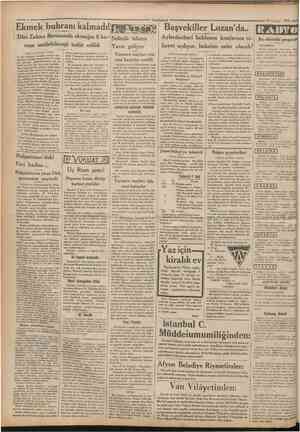  Cumkariyei 15 1932 Ekmek buhranı kalmadı! Dün Zahire Borsasında ekmeğin 8 ku Selânik takımı ruşa satılabileceği tesbit edildi