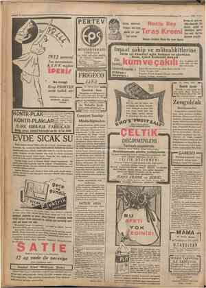  8 Cumhartyet 26 .azıran 1932 PERTEV Susuz, fırçasız olmak icat sabunsuz, seri tıraş için yeni edilen Necip Deposu: Eminönü