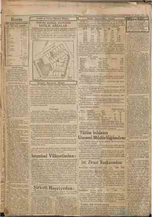  Cumhariyei 30 H.ıiran 1932 Borsa Oün akjatn hapanan Borüda bir Tür* lirası mukabili: fransız l''rarîgı 1 Dolar Liret Belcitca