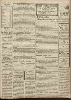  16 Ağustos 1932 ; Borsa bir Tlirk lirası Fransız Frangı Dolar Liret Belçika Drahmi Isviçre Leva Bulgar Flonn Kuron Çek Şilin