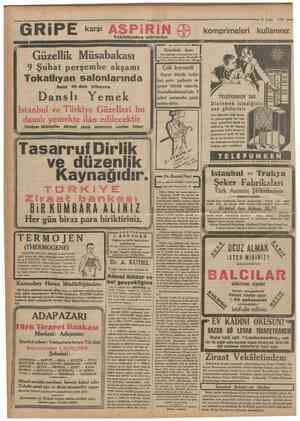  Cumkuriyet '• 8 Şub*t «Roman» münasebetile: Falih Rıfkı Yazan : ALİ tki büyük Törk edibi var ki, yazdarı karsısmda, deima...